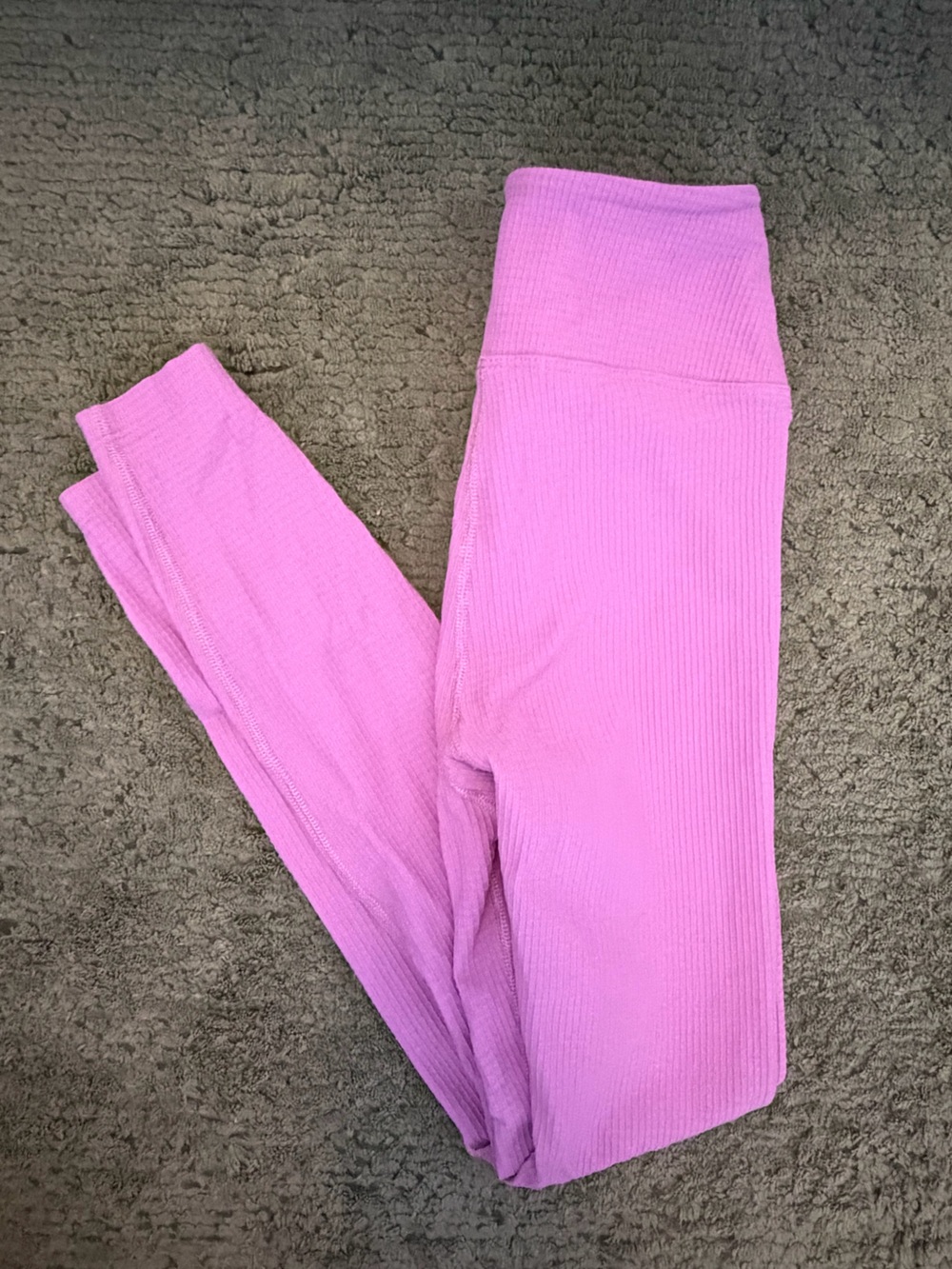 Year Of Ours Lavender Ribbed Leggings View 2